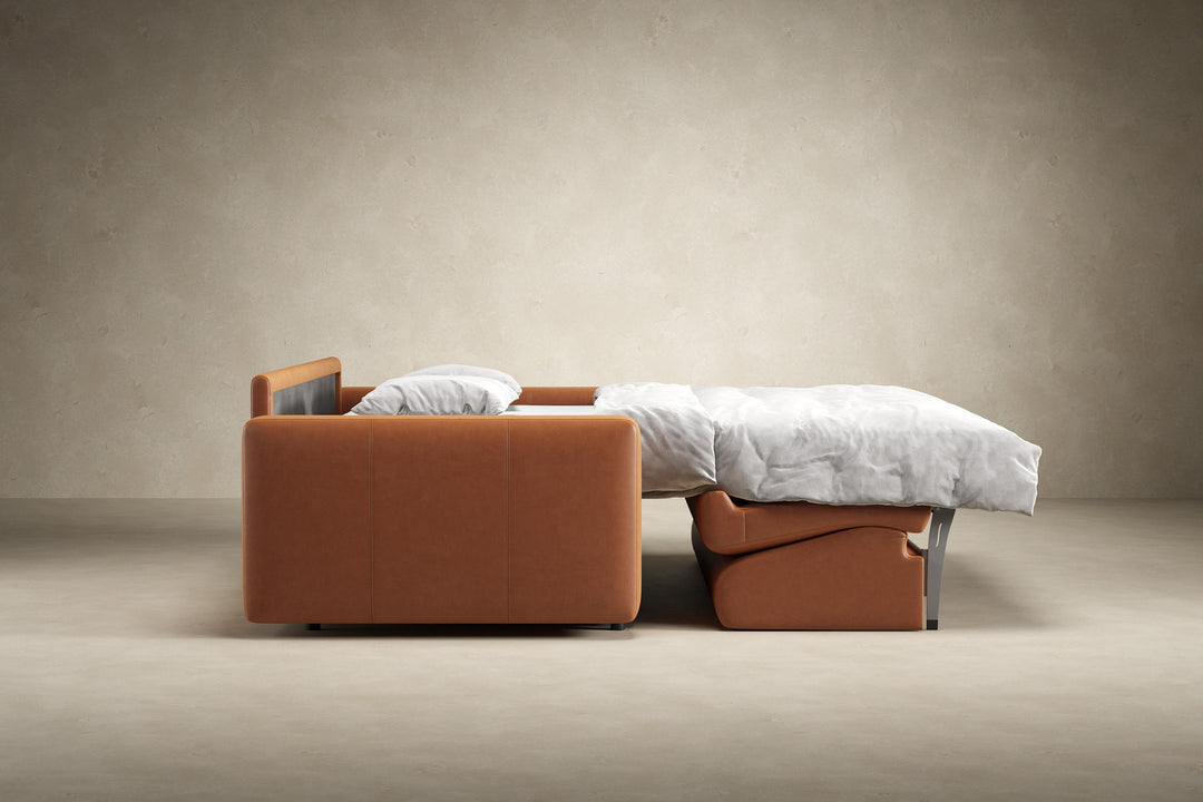 Carnell Leather Sleeper Sofa by Innovation Living, studio view (5)