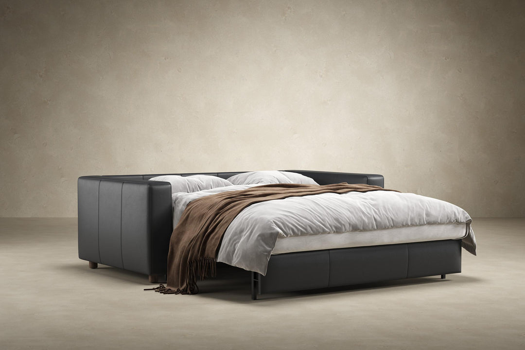 Neah Leather Queen Sleeper Sofa by Innovation Living, studio view (4)