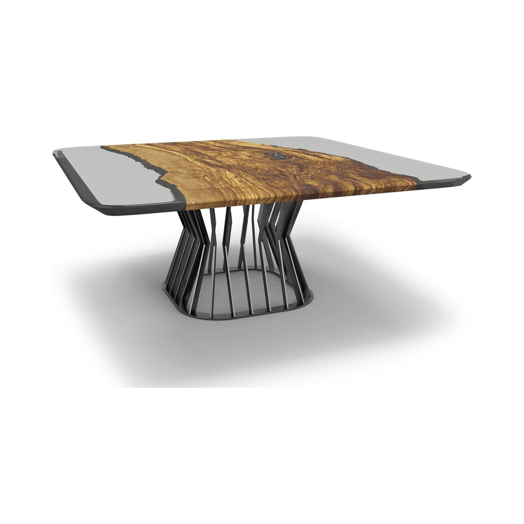 Ladon Olive Wood Square Dining Table Arditi Collection