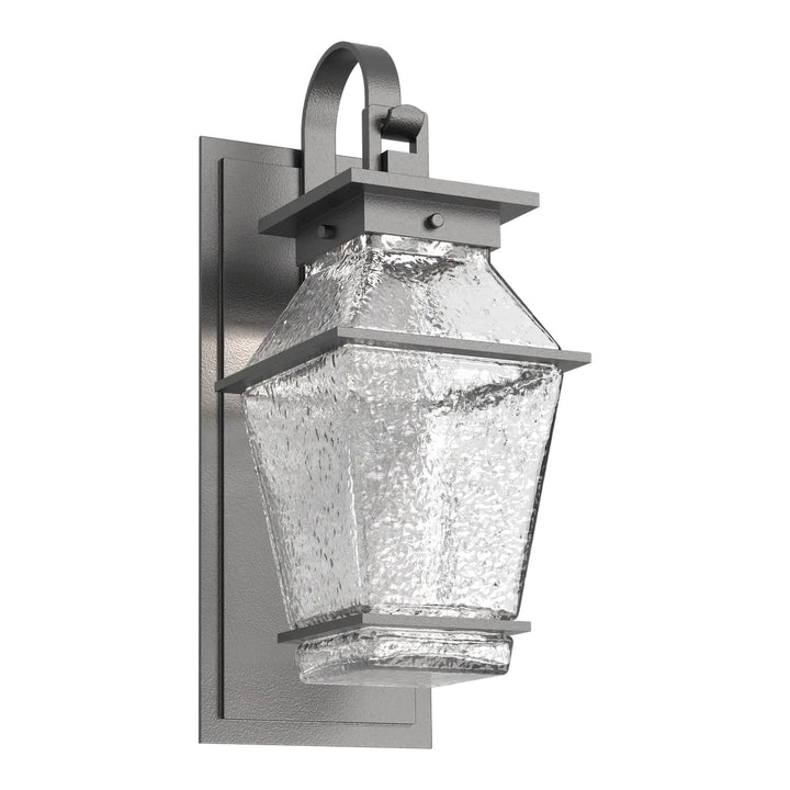 Landmark Outdoor Shepherd’s Hook Sconce by Hammerton Studio in Argento Grey