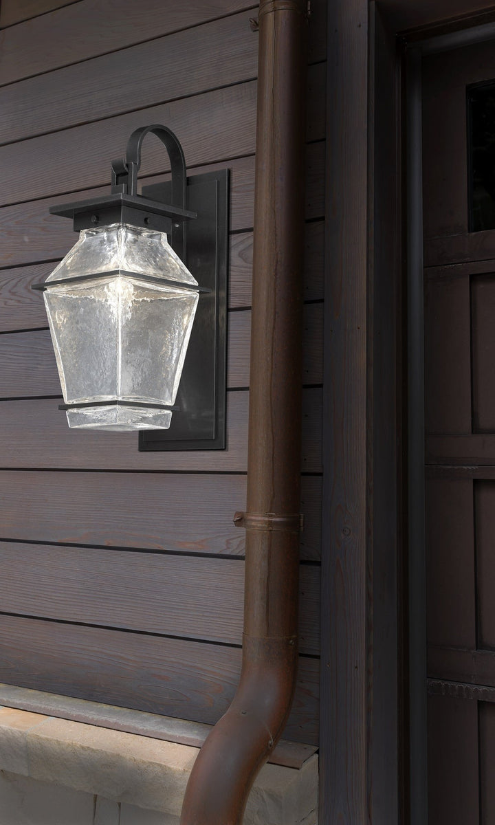Landmark Outdoor Shepherd’s Hook Sconce by Hammerton Studio in a styled interior