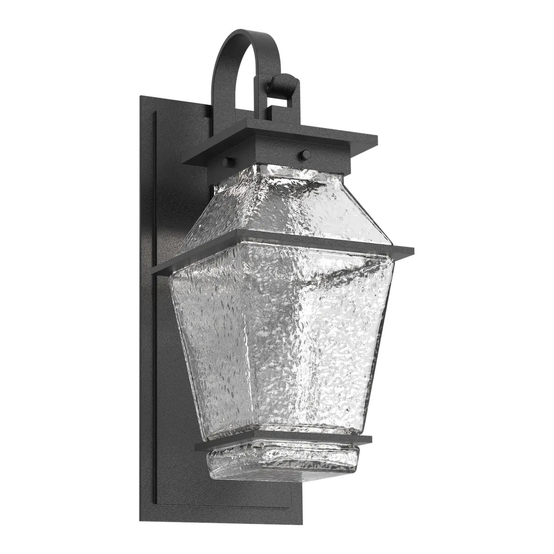 Landmark Outdoor Shepherd’s Hook Sconce by Hammerton Studio in Textured Black