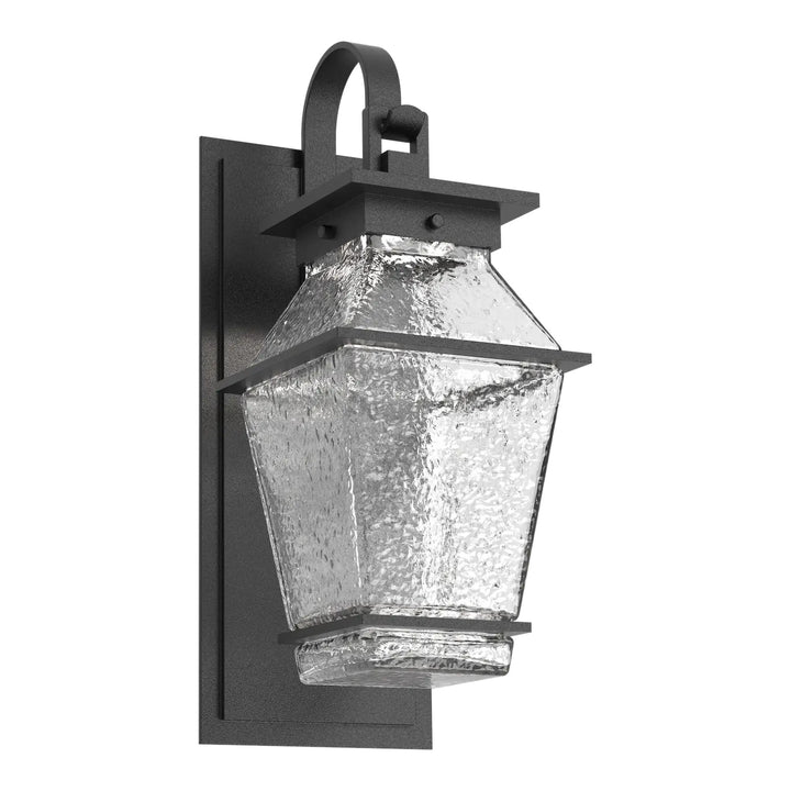 Landmark Outdoor Shepherd’s Hook Sconce by Hammerton Studio in Textured Black