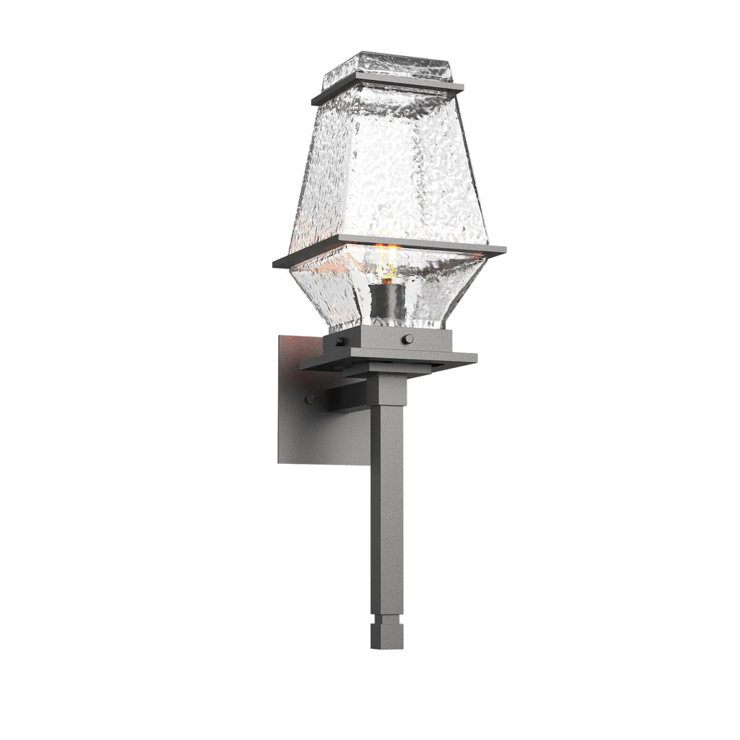 Landmark Outdoor Torch Sconce by Hammerton Studio in Argento Grey