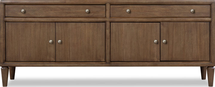 Langley 74" Entertainment Console in Autumn Forest — lifestyle photo