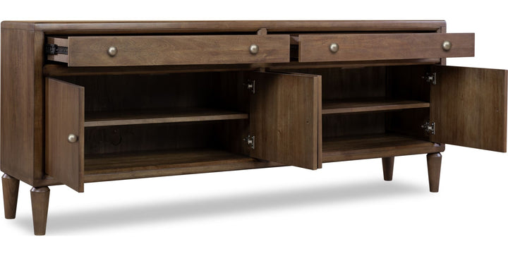 Langley 74" Entertainment Console in Autumn Forest — product view on a white background