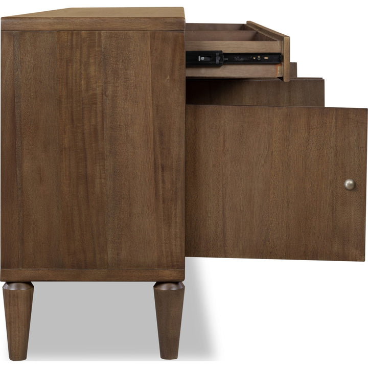 Langley 74" Entertainment Console in Autumn Forest — product view on a white background