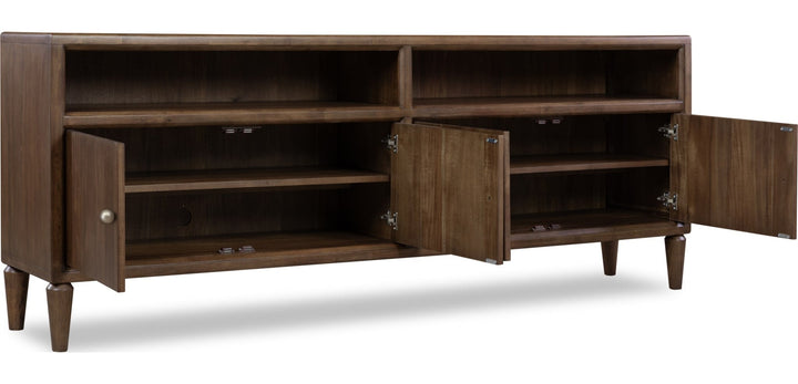 Langley 84" Entertainment Console in Autumn Forest — product view on a white background
