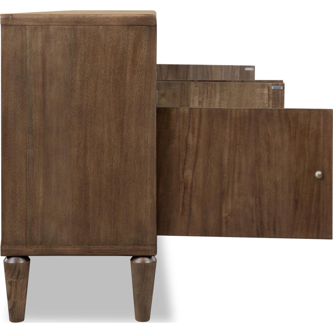 Langley 84" Entertainment Console in Autumn Forest — product view on a white background