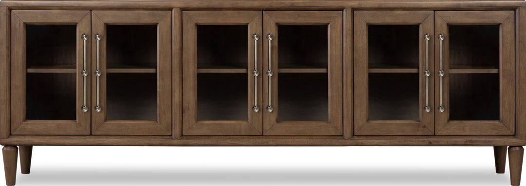 Langley 90" Entertainment Console in Autumn Forest — lifestyle photo
