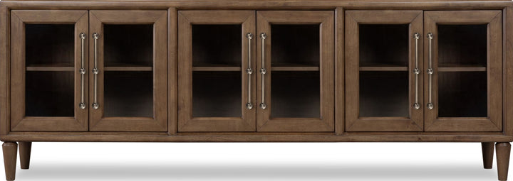 Langley 90" Entertainment Console in Autumn Forest — lifestyle photo