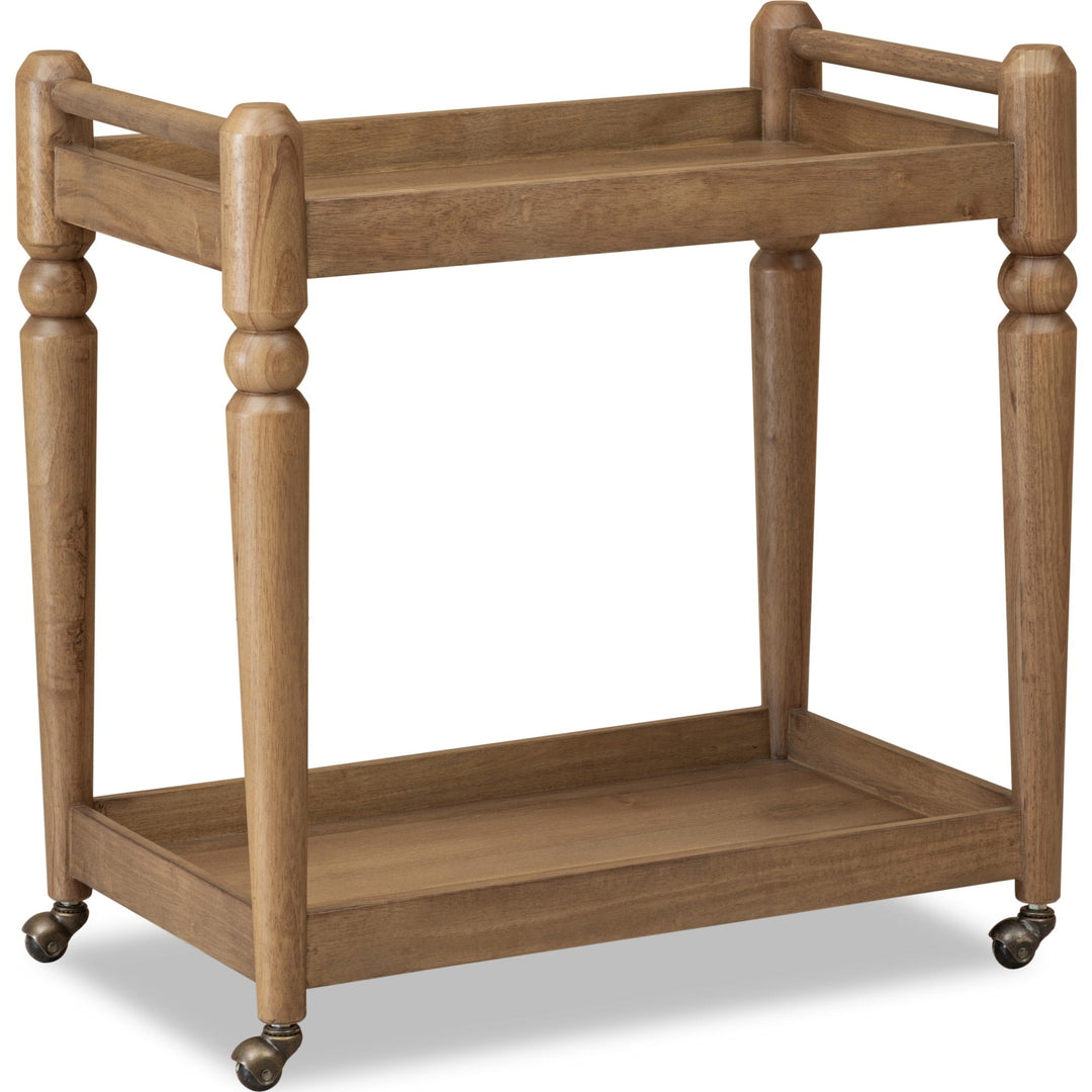 Langley Bar Cart in Cabin Glow — product view on a white background
