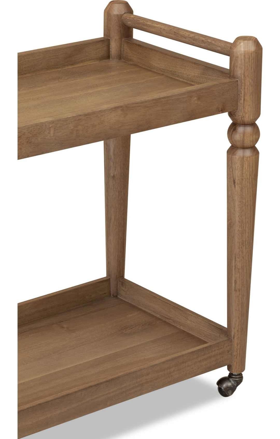 Langley Bar Cart in Cabin Glow — product view on a white background