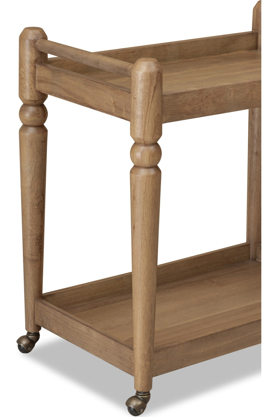 Langley Bar Cart in Cabin Glow — product view on a white background