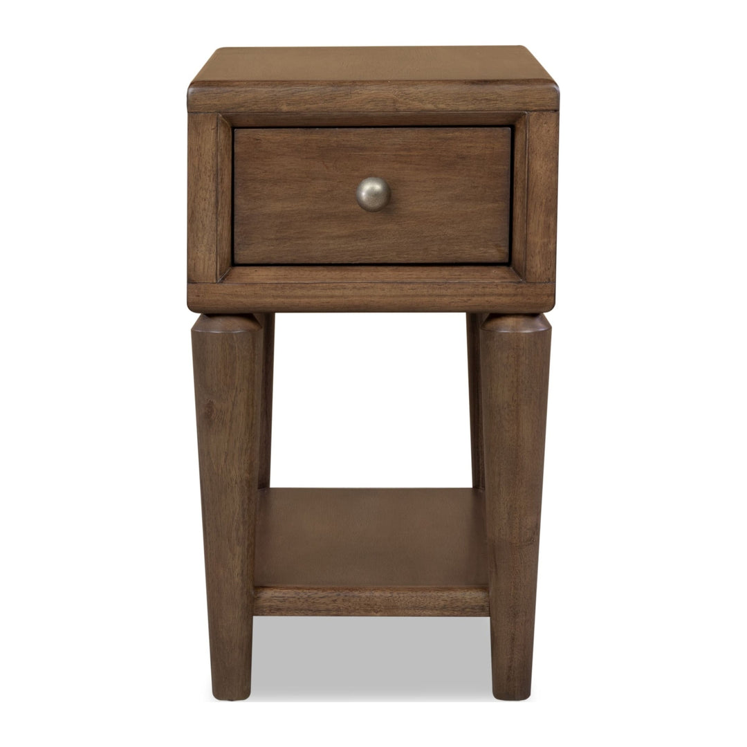 Langley Chairside Table by Modus in Autumn Forest — product view on a white background