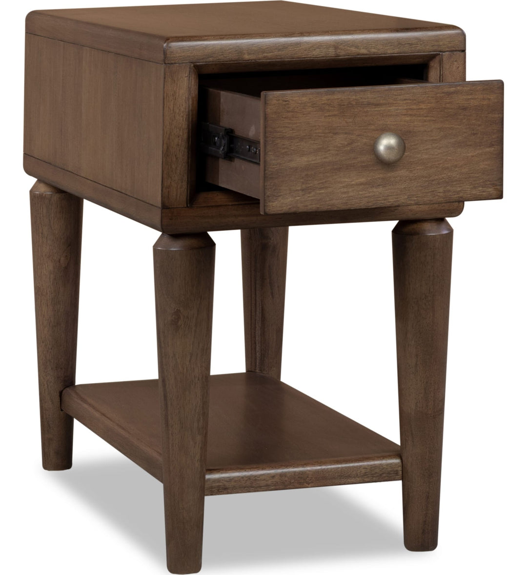 Langley Chairside Table in Autumn Forest — product view on a white background