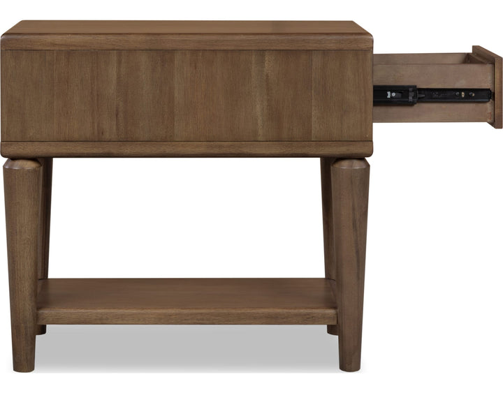 Langley Chairside Table in Autumn Forest — product view on a white background