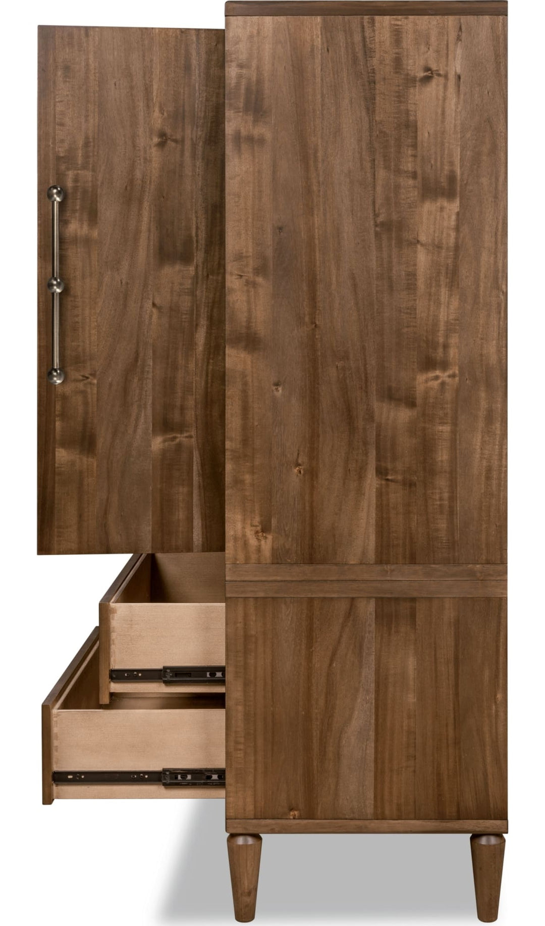 Langley Door Chest in Autumn Forest — with drawers open