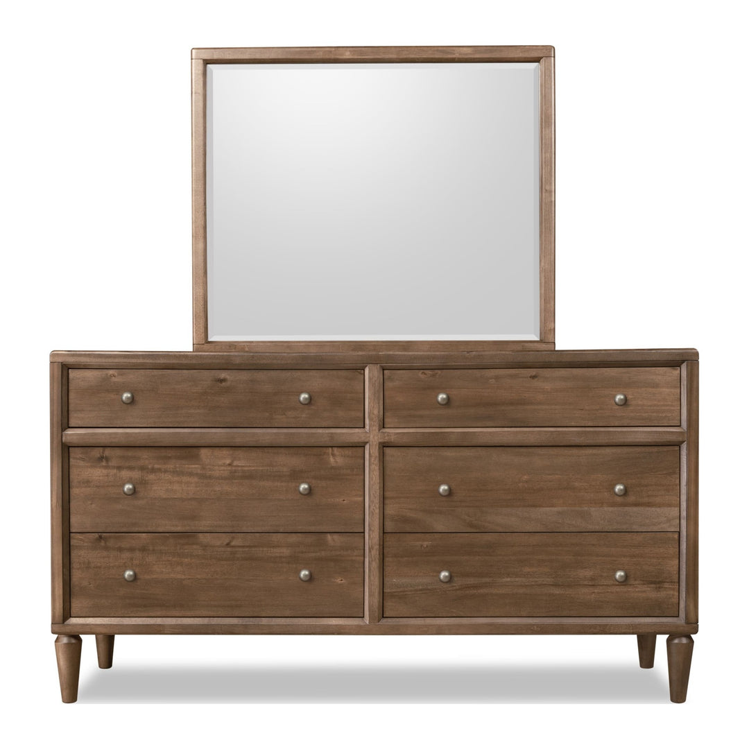 Langley Dresser by Modus in Autumn Forest — on a white background with the matching mirror (sold separately)
