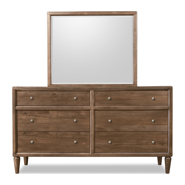 Langley Dresser by Modus in Autumn Forest — on a white background with the matching mirror (sold separately)