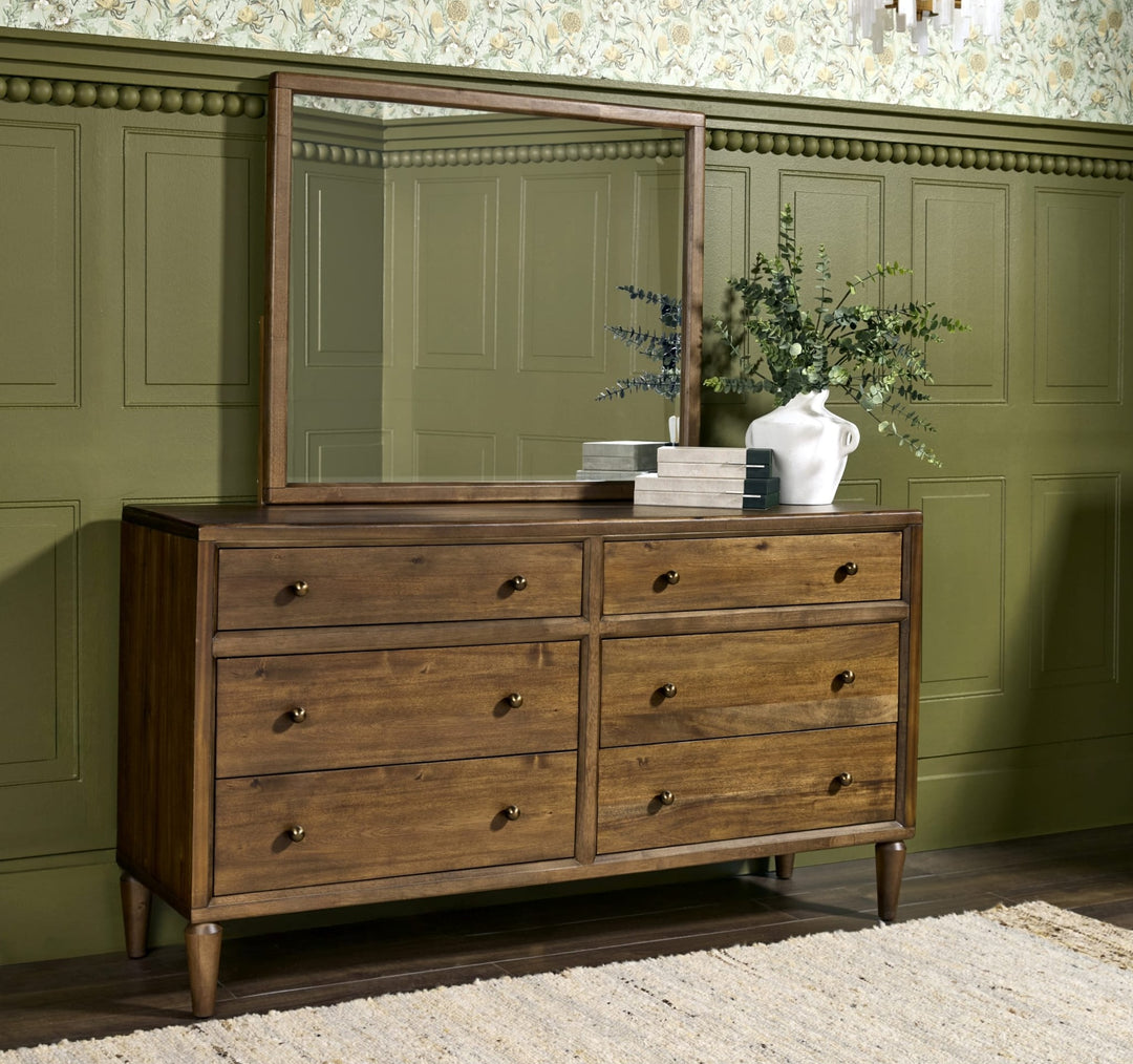 Langley Dresser in Autumn Forest — styled with the matching mirror (sold separately)
