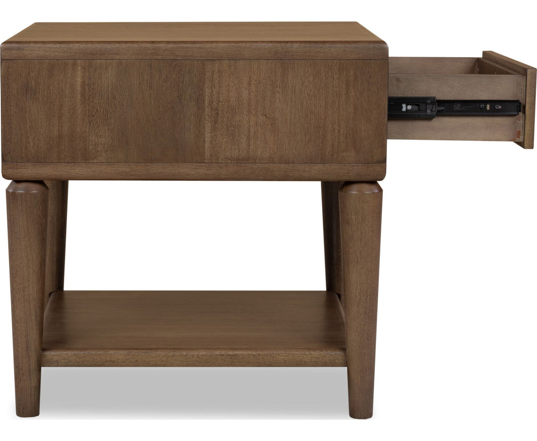 Langley End Table in Autumn Forest — product view on a white background