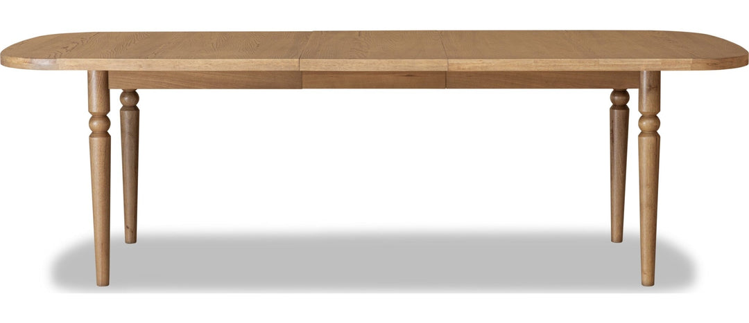 Langley Extendable Dining Table in Cabin Glow — product view on a white background