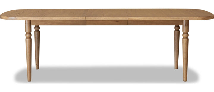 Langley Extendable Dining Table in Cabin Glow — product view on a white background