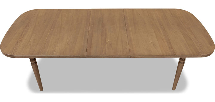 Langley Extendable Dining Table in Cabin Glow — product view on a white background
