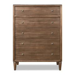 Langley Five Drawer Chest by Modus in Autumn Forest — on a white background