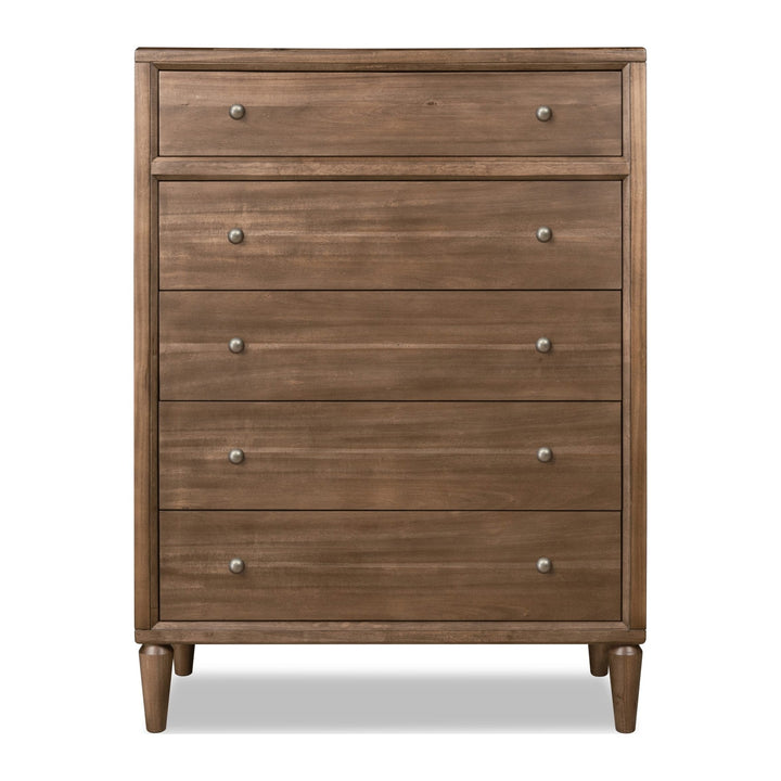 Langley Five Drawer Chest by Modus in Autumn Forest — on a white background