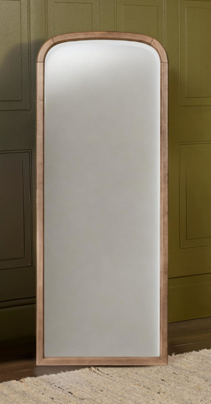 Langley Floor Mirror in Autumn Forest — styled in a room