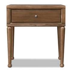 Langley One Drawer Nightstand with Cord Management by Modus in Autumn Forest — on a white background