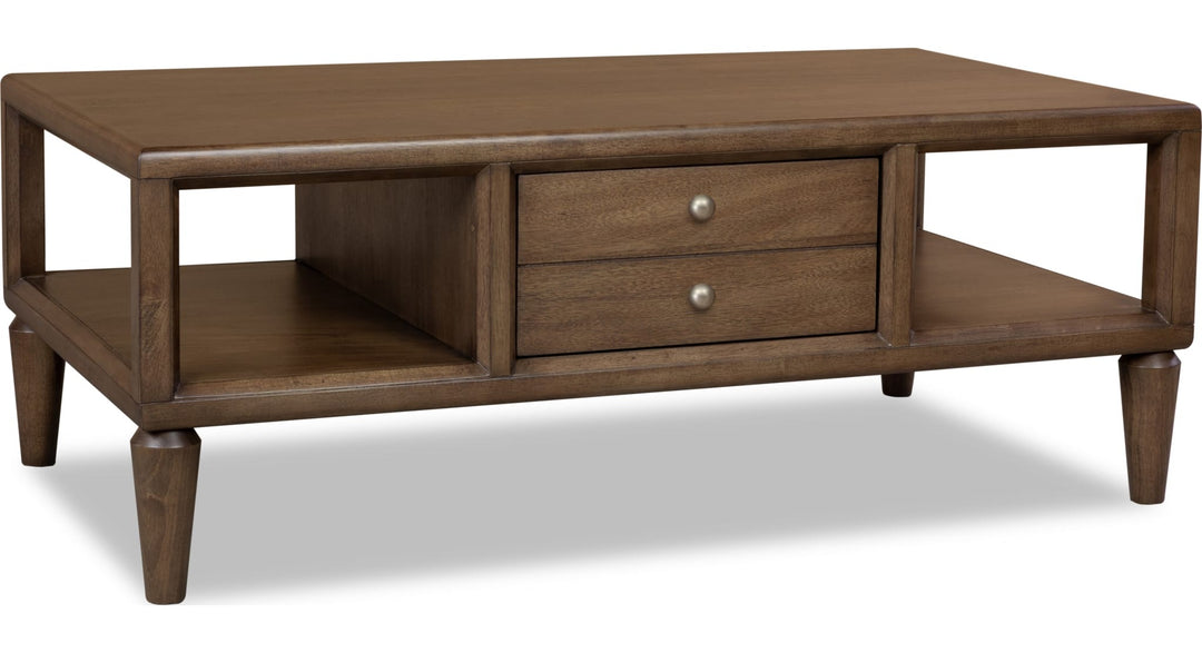 Langley Open Coffee Table in Autumn Forest — product view on a white background