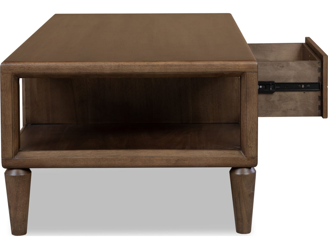 Langley Open Coffee Table in Autumn Forest — product view on a white background