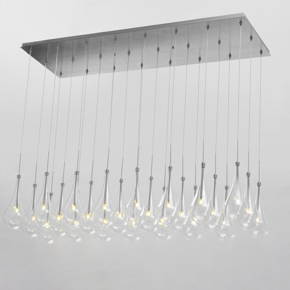 Larmes 24-Light LED Pendant by ET2 Lighting, styled view 1