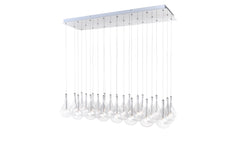 Larmes 24-Light Pendant by ET2 Lighting in Polished Chrome finish