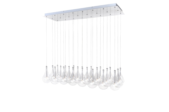 Larmes 24-Light Pendant by ET2 Lighting in Polished Chrome finish