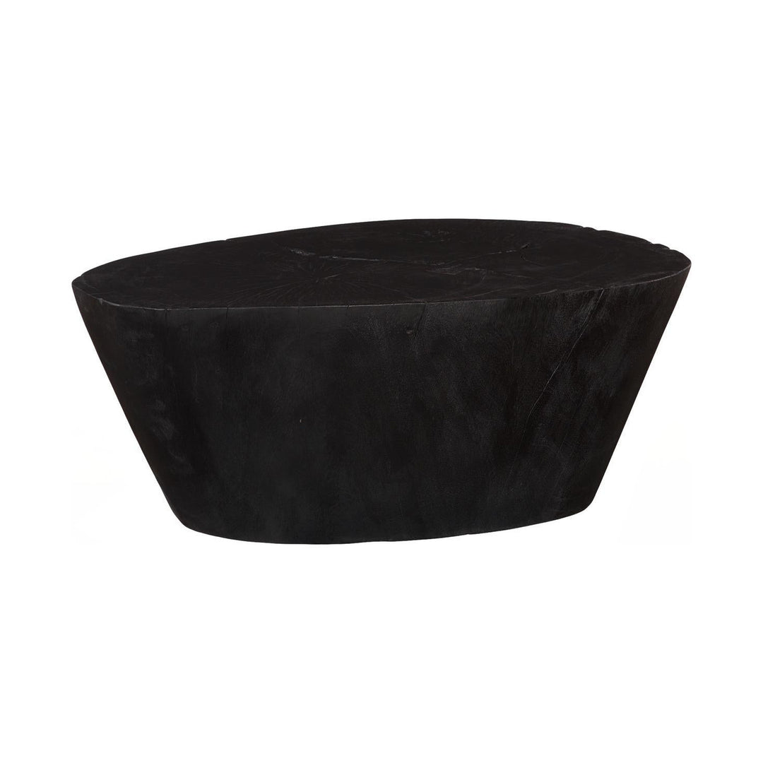 Lathe Coffee Table, Black by Phillips Collection — centered product view