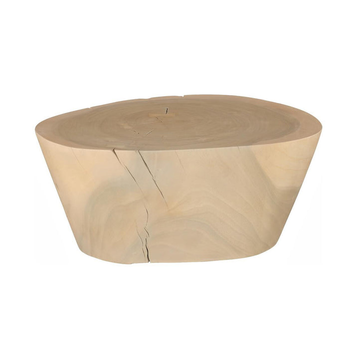 Lathe Coffee Table, Bleached by Phillips Collection — centered product view