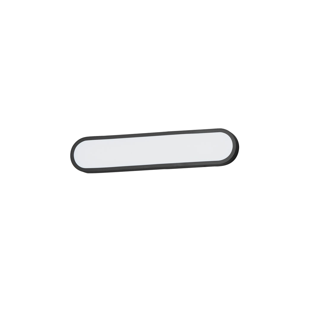 Latitude 24" LED Bath Sconce by ET2 Lighting in Black, front view