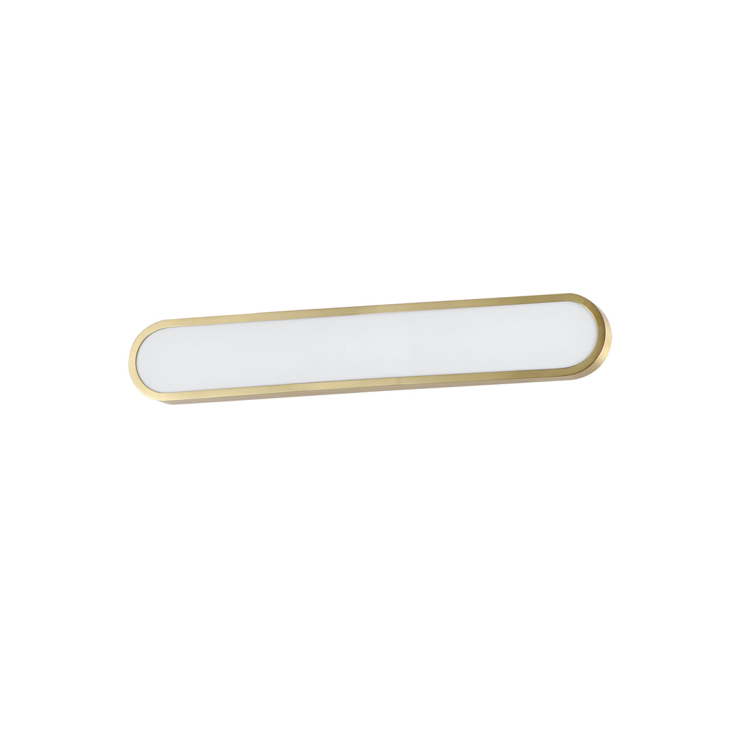 Latitude 30" LED Bath Sconce by ET2 Lighting in Gold, front view