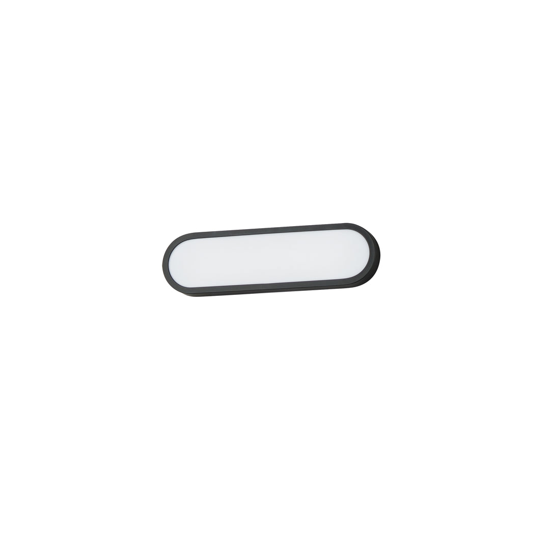 Latitudes 18" LED Bath Sconce - 5CCT by ET2 Lighting in Black, front view