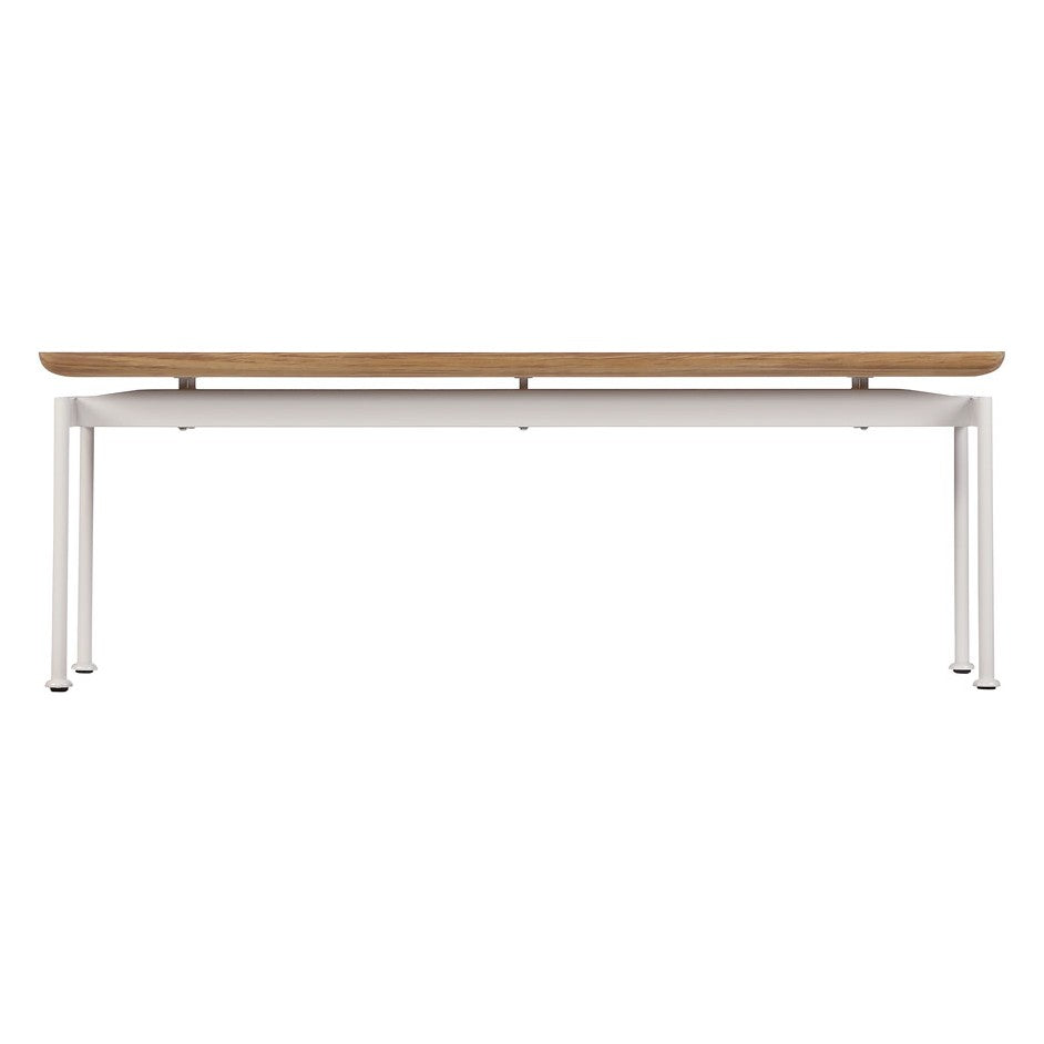 Layout 200 Bench by Barlow Tyrie – Arctic White, white background