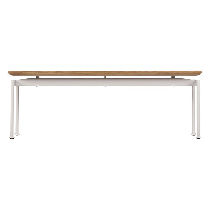 Layout 200 Bench by Barlow Tyrie – Arctic White, white background