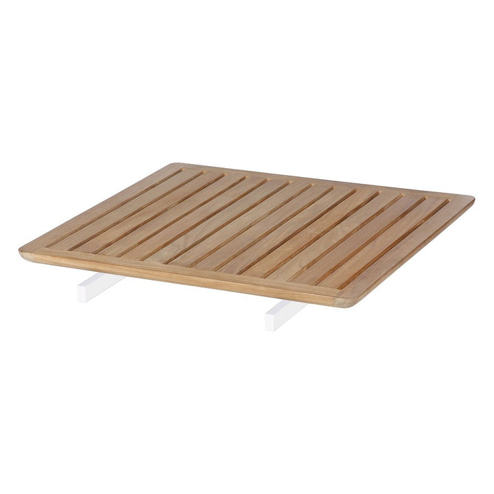 Layout Bridging Table 80 by Barlow Tyrie – Arctic White, white background
