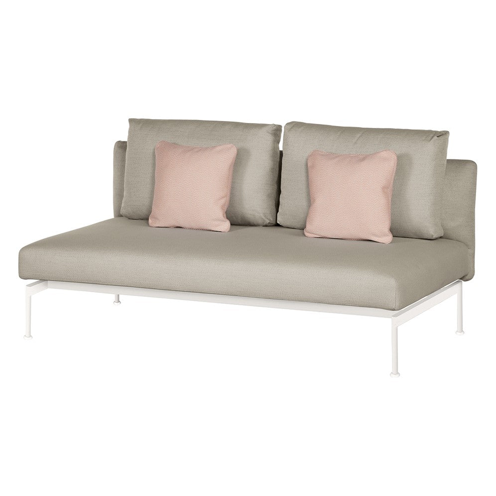 Layout Double Bench by Barlow Tyrie, white background