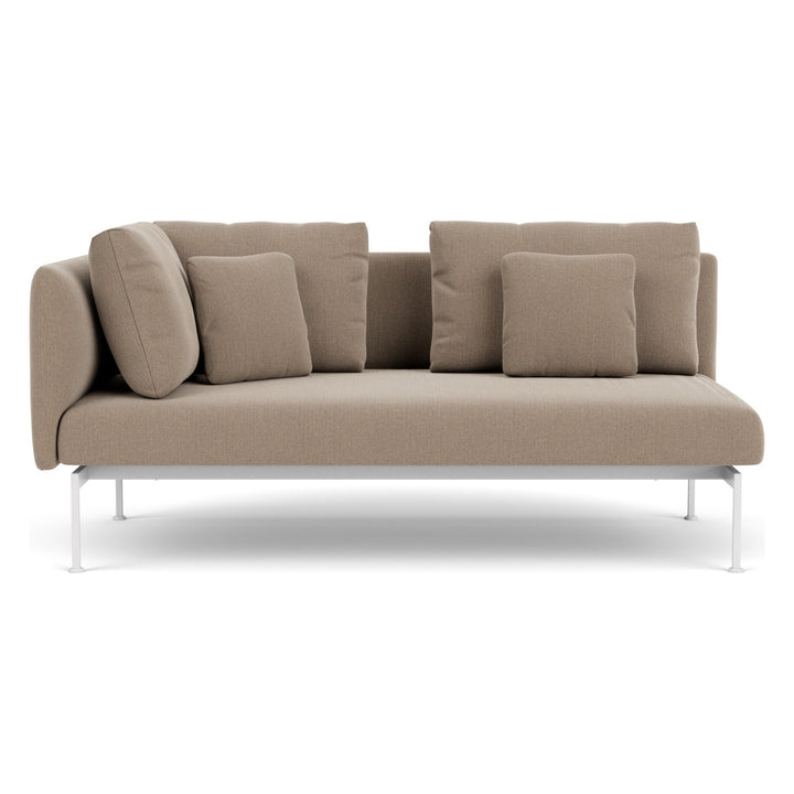 Layout Double Corner Seat 173 by Barlow Tyrie – Arctic White, white background