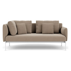 Layout Double Corner Seat 179 by Barlow Tyrie – Arctic White, white background