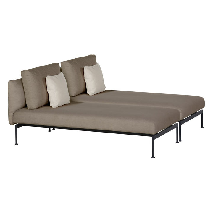 Layout Double Lounger by Barlow Tyrie – Forge Grey